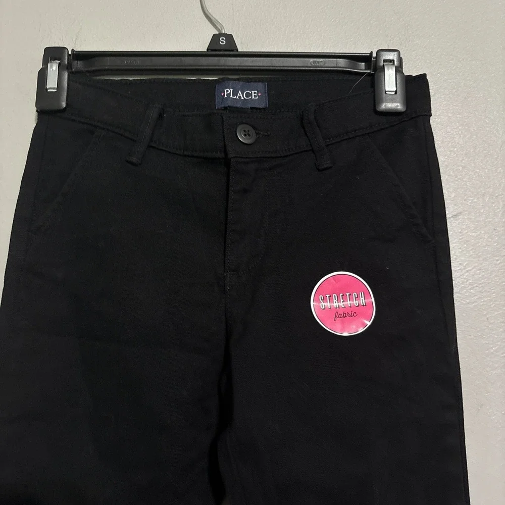 The Children's Place Girls Black Stretch Size 8 School ‎ Uniform New 2 Pair